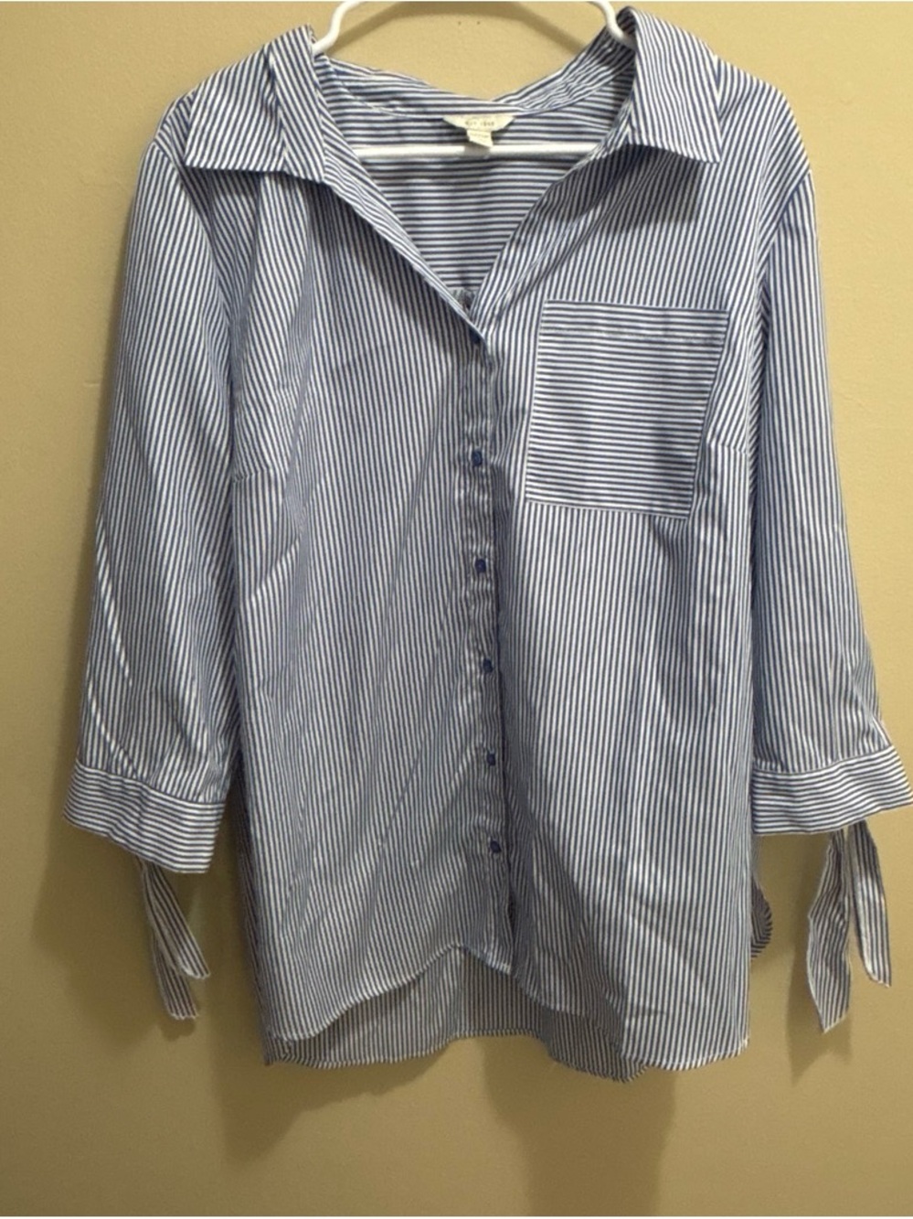 Cato Blue Stripe Button-Up Shirt